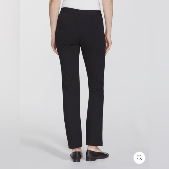 NWOT Lafayette 148 NY Dark Navy Elastic Waist Pull On Viscose Stretch Pants Sz S - Picture 2 of 16